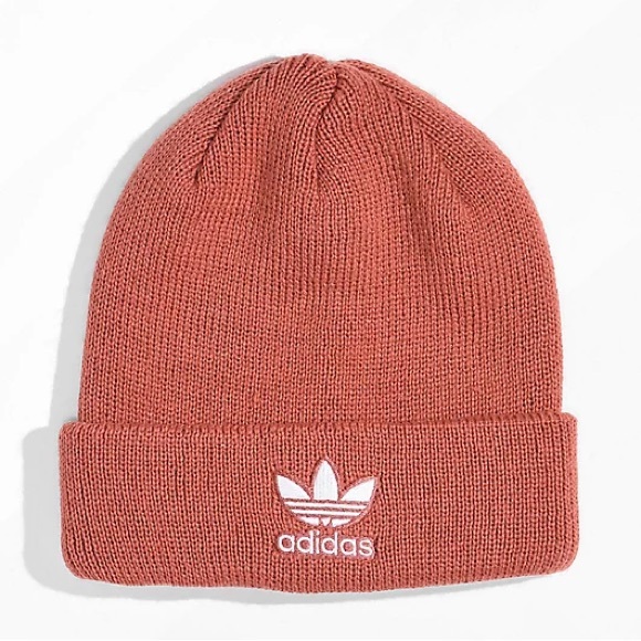 adidas Accessories - Adidas Women’s Originals Trefoil Pink Magic Earth Red Beanie Hat